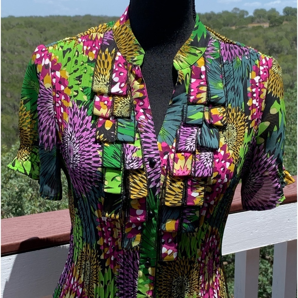 Multicolored Floral‎ Button Down Shirt